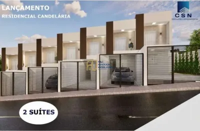 Casa geminada à venda - 2 suítes 1 com varanda - 2 vagas - 130m² - candelária