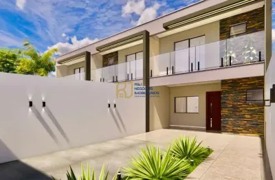 Casa geminada à venda - 3 suítes 1 com varanda - 4 vagas - 180m² - santa amélia
