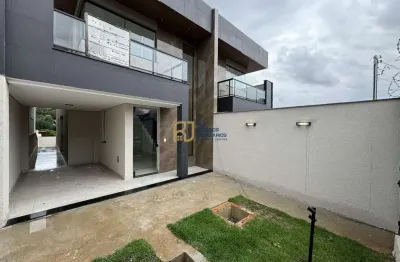 Casa geminada à venda - 3 quartos sendo 1 suíte - 3 vagas - bairro santa branca