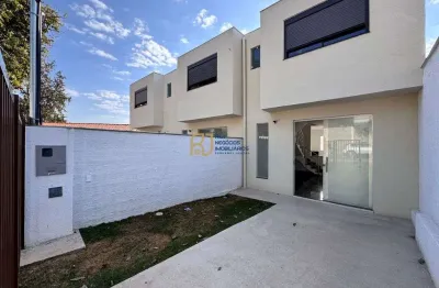 Casa geminada à venda - 130m² - 3 quartos 1 com suíte - 2 vagas - santa branca