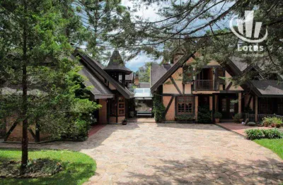 Casa com 6 dormitórios  à venda - lot véu da noiva - campos do jordão/sp