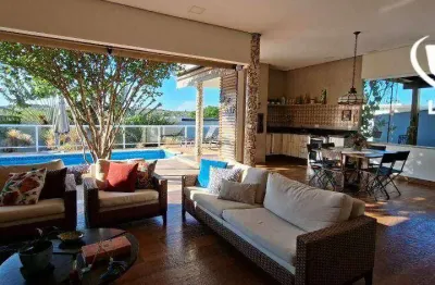 Excelente casa com 4 dormitórios à venda, 300 m² - lago da barra - jaguariúna/sp