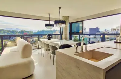 Apartamento novo mobiliado e decorado,  alto padrão à venda  no bairro américa, joinville-sc.  apartamento  com 1 suíte master + 2 suítes,   sala de e