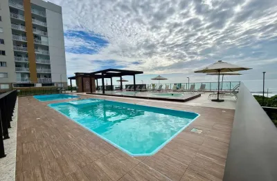 Apartamento pé na areia à venda em Home Club, Itajuba - Barra Velha - SC. 2 dormitórios 1 banheiro; sacada com churrasqueira com  vista para o mar e p