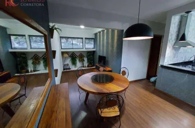 Apartamento com 2 dormitórios à venda, 62 m² por r$ 320.000,00 - bairro das palmeiras - serra negra/sp