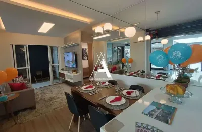 Apartamento em fase de obras, com 2 quartos (1 suíte), varanda e lazer completo