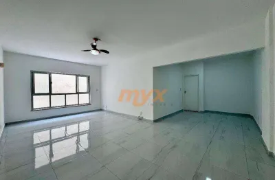 Apartamento com 3 dormitórios para alugar, 130 m² por r$ 4.900,00/mês - campo grande - santos/sp
