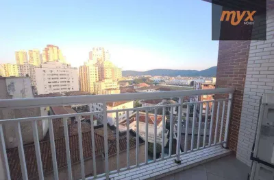 Apartamento com 1 dormitório para alugar, 55 m² por r$ 3.800,00/mês - ponta da praia - santos/sp