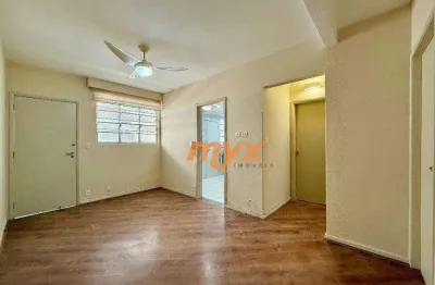 Apartamento com 2 dormitórios à venda, 60 m² por r$ 470.000,00 - pompéia - santos/sp
