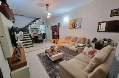 Casa com 3 dormitórios à venda, 124 m² por r$ 425.000,00 - vila cascatinha - são vicente/sp