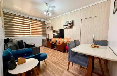 Apartamento com 2 dormitórios à venda, 70 m² por r$ 540.000,00 - embaré - santos/sp