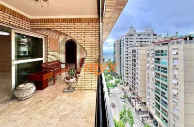 Apartamento com 4 dormitórios à venda, 268 m² por r$ 1.750.000,00 - aparecida - santos/sp