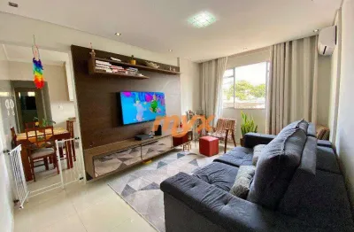 Apartamento com 2 dormitórios à venda, 75 m² por r$ 295.000,00 - vila cascatinha - são vicente/sp