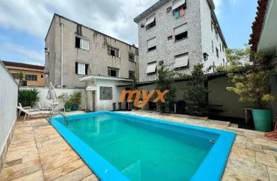 Casa com 3 dormitórios, 320 m² - venda por r$ 3.020.000,00 ou aluguel por r$ 17.904,00/mês - gonzaga - santos/sp