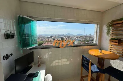 Apartamento à venda, 38 m² por r$ 410.000,00 - macuco - santos/sp