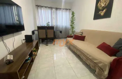 Apartamento com 1 dormitório à venda, 52 m² por r$ 349.000,00 - marapé - santos/sp