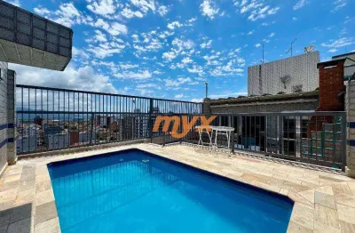 Cobertura com 2 dormitórios à venda, 180 m² por r$ 899.000,00 - embaré - santos/sp