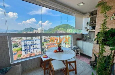 Apartamento com 2 dormitórios à venda, 77 m² por r$ 735.000,00 - centro - são vicente/sp