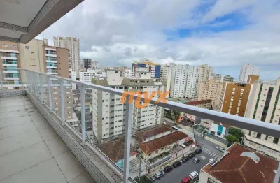 Apartamento com 1 dormitório à venda, 58 m² por r$ 785.000,00 - boqueirão - santos/sp