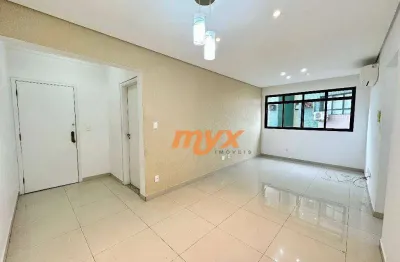 Apartamento com 3 dormitórios à venda, 100 m² por r$ 520.000,00 - macuco - santos/sp