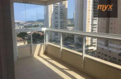 Apartamento com 3 dormitórios para alugar, 92 m² por r$ 5.000,00/mês - ponta da praia - santos/sp