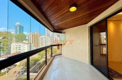 Apartamento com 3 dormitórios à venda, 173 m² por r$ 1.550.000,00 - embaré - santos/sp