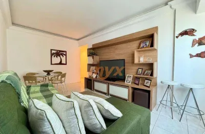 Apartamento com 2 dormitórios para alugar, 93 m² por r$ 5.900,00/mês - aparecida - santos/sp