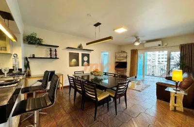 Apartamento para alugar, 114 m² por r$ 5.800,00/mês - gonzaga - santos/sp