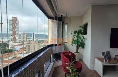 Apartamento com 3 dormitórios à venda, 156 m² por r$ 1.700.000,00 - ponta da praia - santos/sp