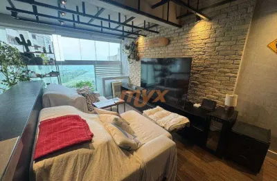 Apartamento com 2 dormitórios para alugar, 67 m² por r$ 6.000,00/mês - josé menino - santos/sp