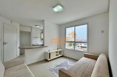 Apartamento com 1 dormitório para alugar, 41 m² por r$ 3.300,00/mês - boqueirão - santos/sp