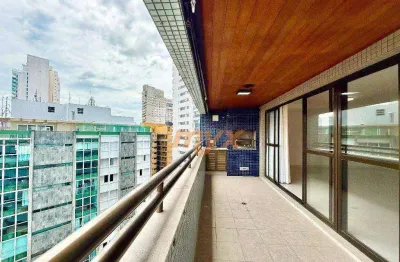 Apartamento com 4 dormitórios para alugar, 217 m² por R$ 15.000,00/mês - Boqueirão - Santos/SP