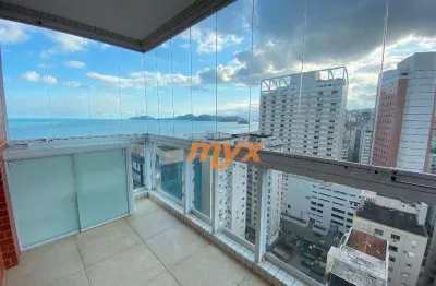 Apartamento com 1 dormitório para alugar, 46 m² por R$ 6.500,00/mês - Boqueirão - Santos/SP