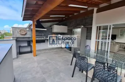 Cobertura triplex, 3 suítes, 2 vagas a venda na praia martim de sá, caraguatatuba, sp