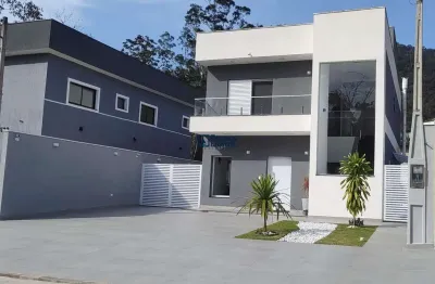 Casa em condomínio fechado com 3 quartos à venda no massaguaçu, caraguatatuba , 240 m2 por r$ 2.350.000