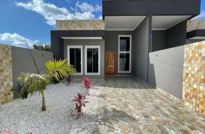 Ótima casa com 96,50m² em condomínio no bairro nações em fazenda rio grande com 3 quartos(1 suíte) r$ 590.000,00