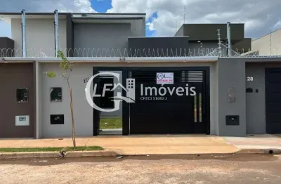 Casa à venda em campo grande - ms, residencial figueiras do parque: 3 quartos, 1 suíte, sala, 1 banheiro, 1 vaga, 106 m².