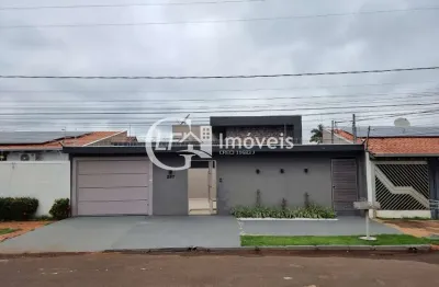 Impecável casa à venda em campo grande-ms, na vila jacy: 3 suítes, 2 salas, 4 banheiros, 5 vagas de garagem, 162,76 m² de área.
