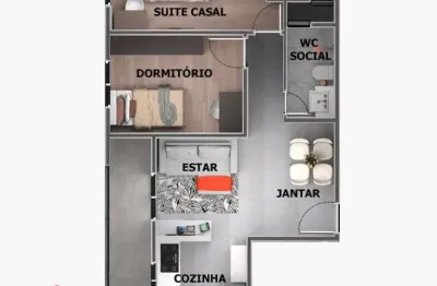 Apartamento à venda 2 quartos 1 suíte 1 vaga rudge ramos - são bernardo do campo - sp