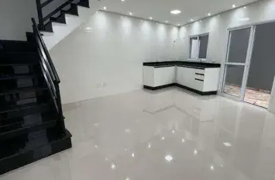 Sobrado novo com 79m², localizado no bairro camilopolis em santo andré- sp.