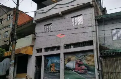Salão comercial com 290 m²+ 2 sobrados- bairro eldorado- diadema