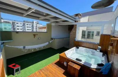 Cobertura à venda 2 quartos 1 suíte 2 vagas santa maria - santo andré - sp