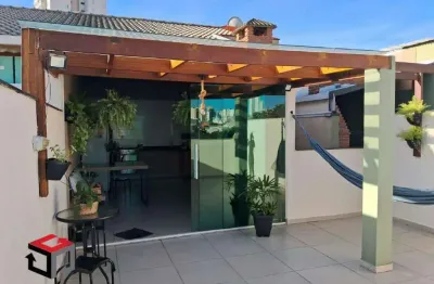 Cobertura à venda 2 quartos 1 suíte 1 vaga valparaíso - santo andré - sp