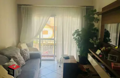 Apartamento á venda 82m² com 2 dormitórios, 1 vaga no centro de santo andré - sp