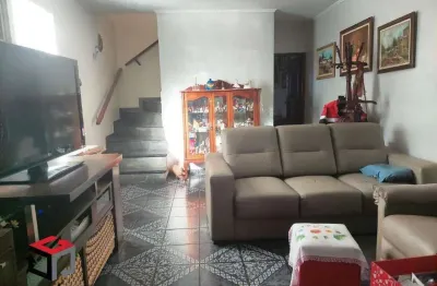 Sobrado à venda 3 quartos 1 suíte 2 vagas scarpelli - santo andré - sp