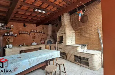 Casa assobradada de 270 m² - com 2 moradias, jardim santo antônio - santo andré.