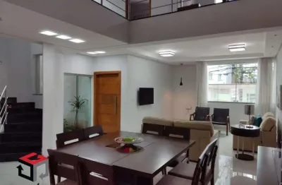 Sobrado à venda 3 quartos 1 suíte 4 vagas jardim bela vista - santo andré - sp