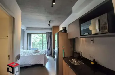 Stúdio pinheiros, mobiliado, pronto para morar, ar condicionado, 1 dormitório, banheiro, cozinha equipada, cooktop, cafeteira, microonda, sem vaga.