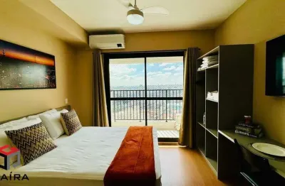 Studio com varanda, mobiliado , piscina , vaga e cadastrado em plataformas de aluguel