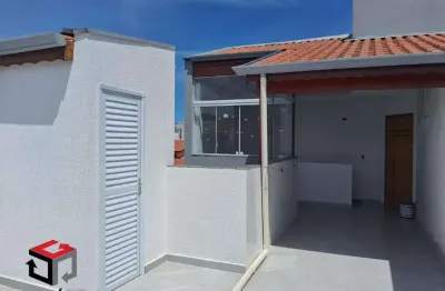 Cobertura à venda 2 quartos 1 vaga humaitá - santo andré - sp